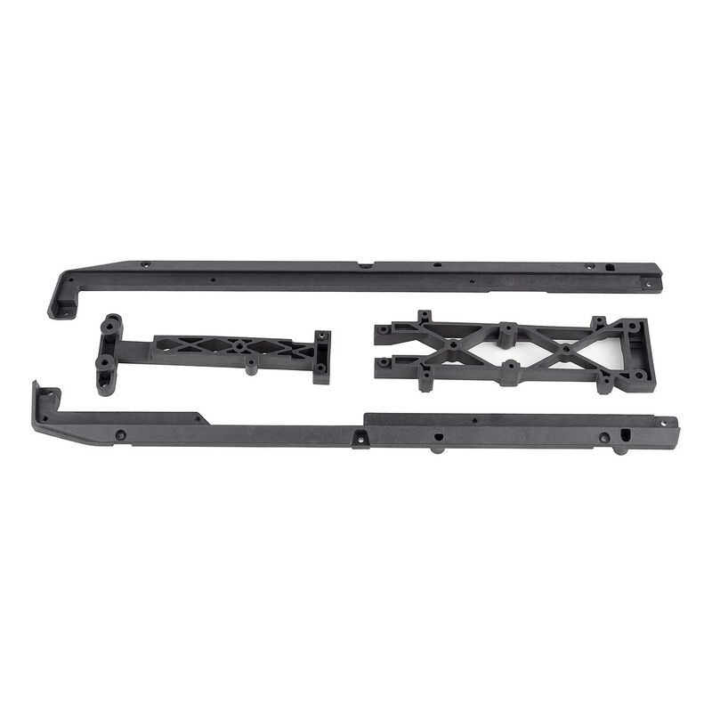 SR7 FT Lower Chassis Brace Set, carbon