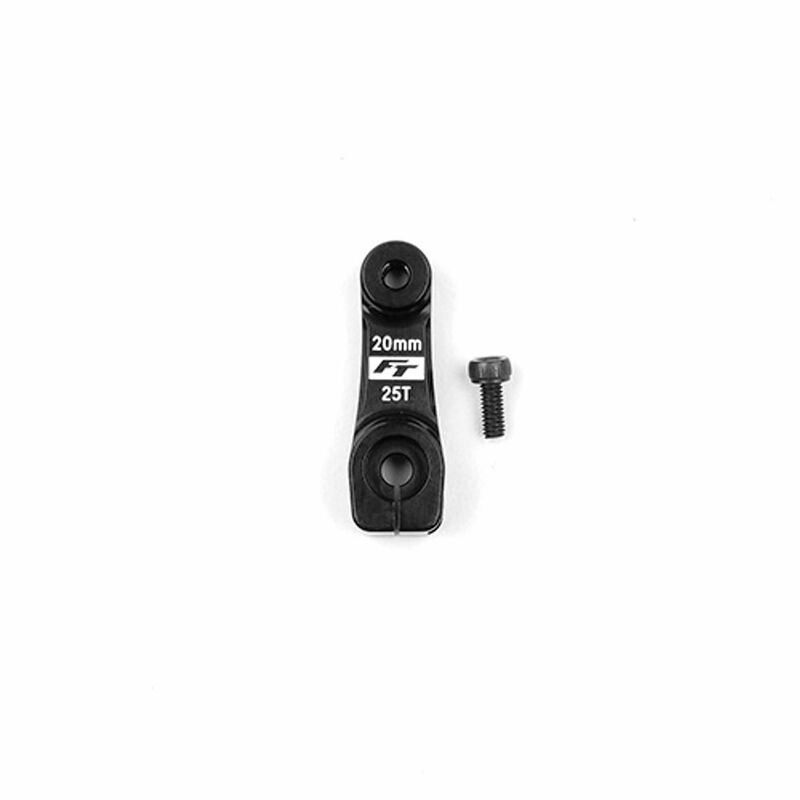 RC8 FT Aluminum Clamping Servo Horn, 25t, 20mm, -2mm Offset