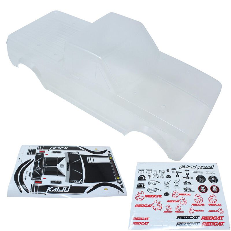 1/8 Kaiju Monster Truck Pre-Cut Clear Body with Stickers