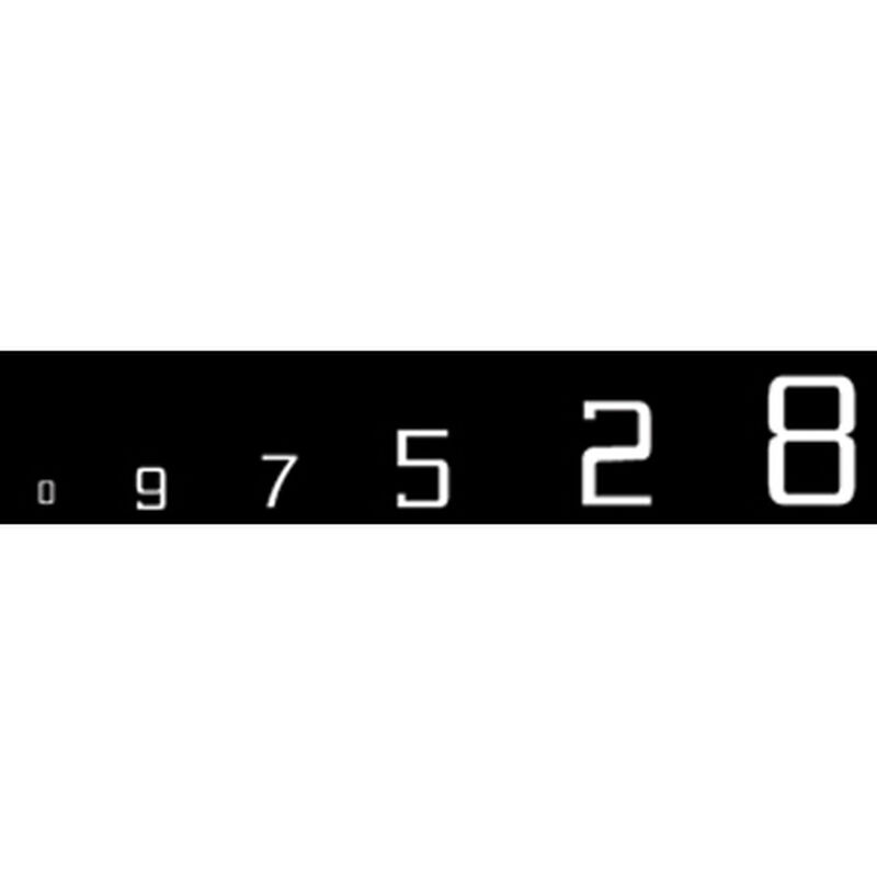 Gothic 45-Degree USA Numbers, White