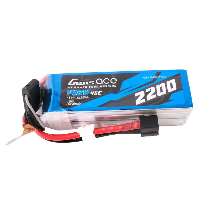 14.8V 2200mAh 4S 45C G-Tech Smart LiPo Battery: EC3/ Deans/ XT60