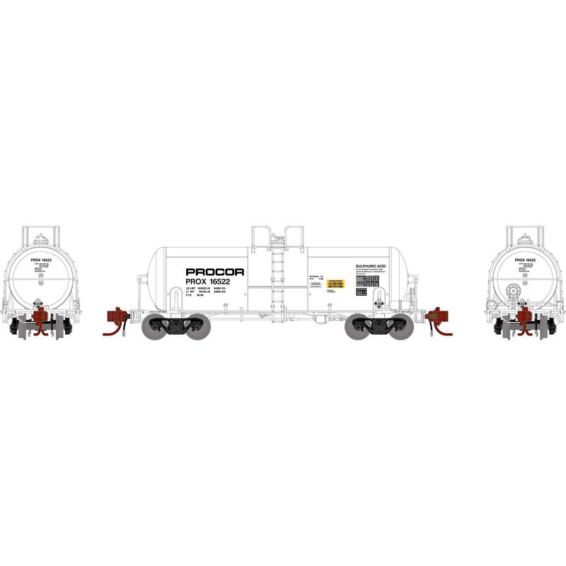 N 13,600-Gallon Acid Tank, PROX, White #16522