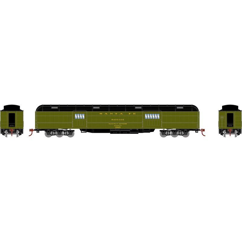 HO Heavyweight Baggage, ATSF #1895