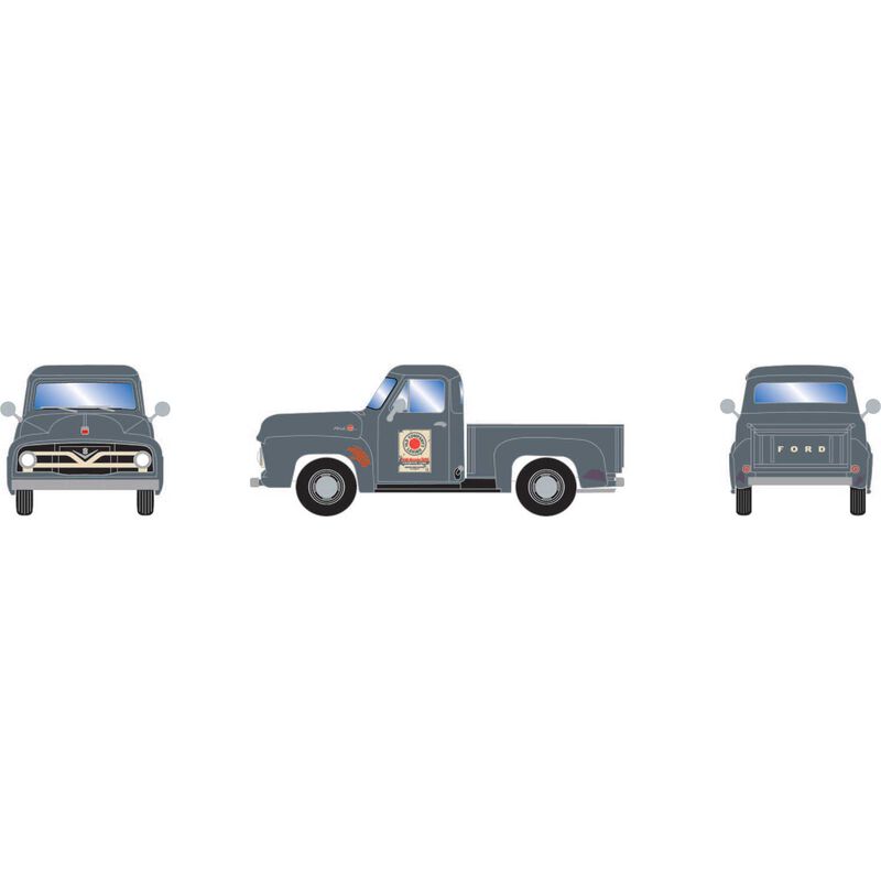 HO 1955 Ford F-100 Pickup Truck, Lehigh Navigation Coal Sales Co. Primed For Grime