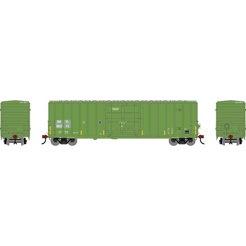 HO ATH 50' FMC 5327 12' Plug Door Box Car, BAYL #90227/90232/90249 (3)