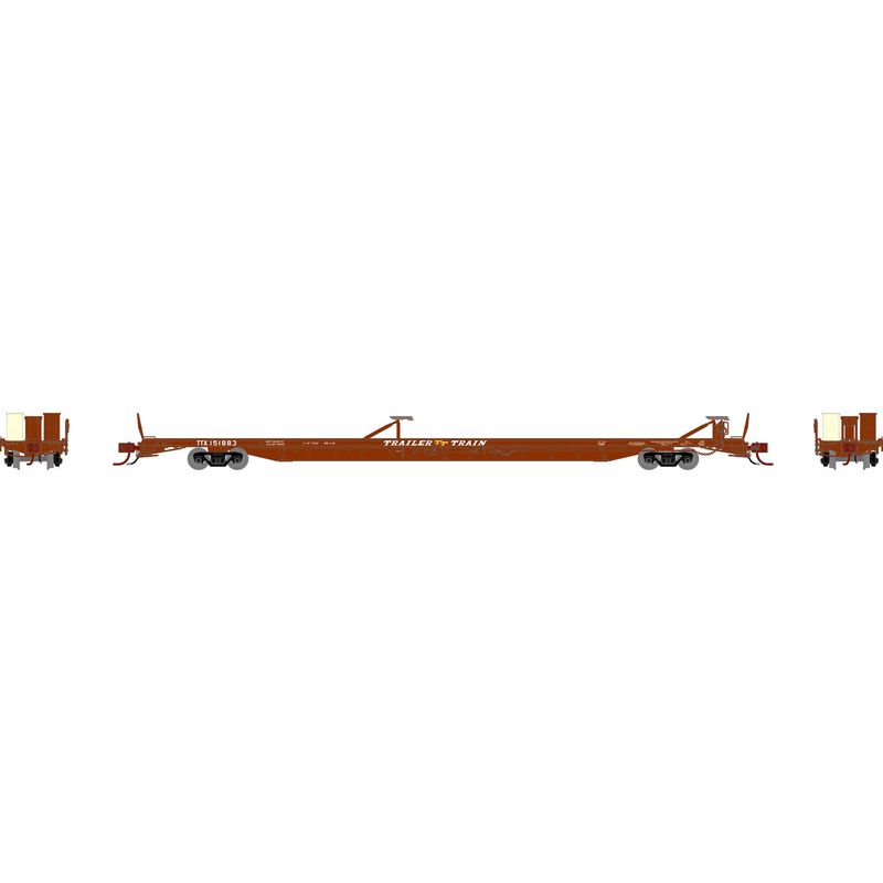 N F89-F 89'8" TOFC Flat, TTX/Brown #151883