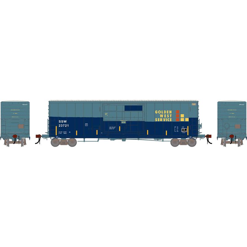 HO GEN 50' PC&F Box Car w/14' Plug Door, Primed For Grime SSW #23721