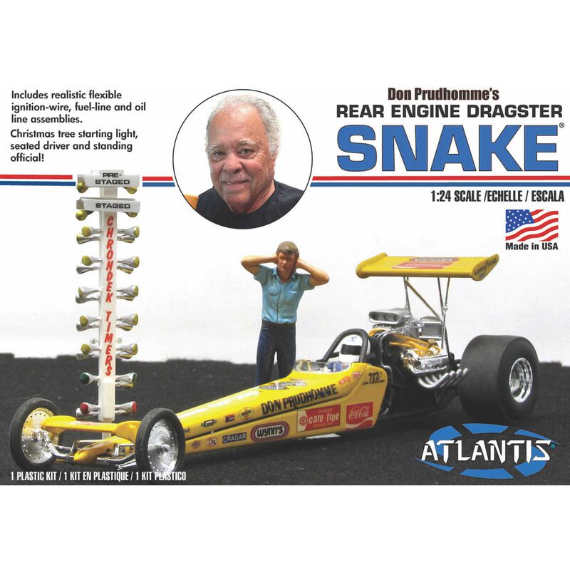 1/24 Don Prudhomme's "Snake" Rear Engine Dragster Model Kit