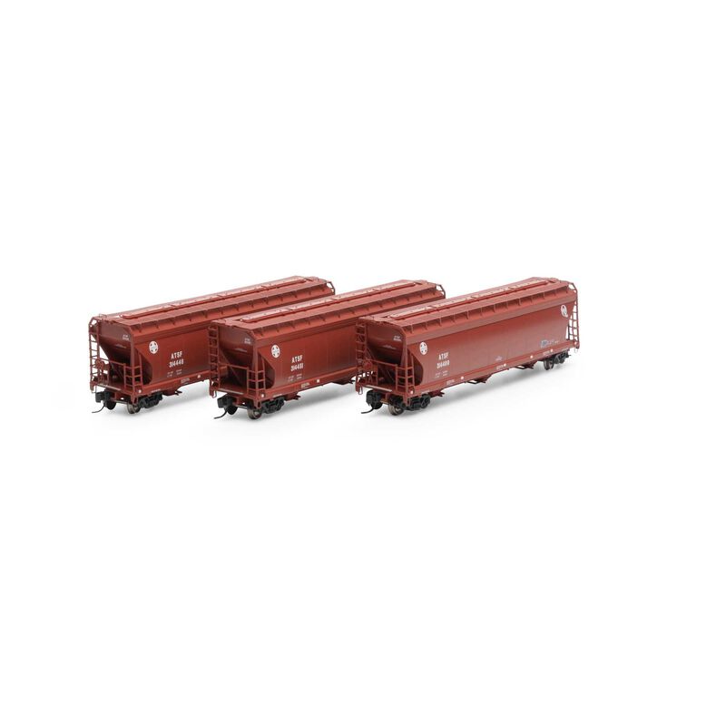 N ACF 4600 3-Bay Center Flow Hopper, ATSF (3)