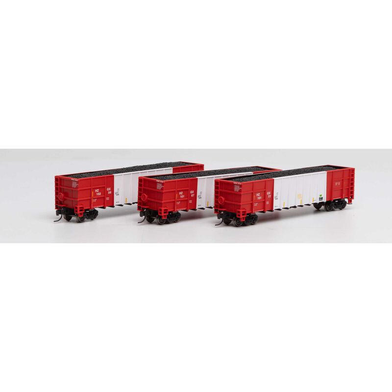 N Thrall High Side Gondola/Load,Herzog/White #2(3)