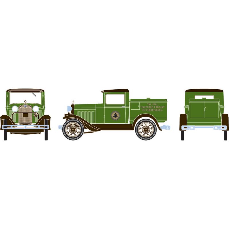 HO RTR Model A Telephone Truck, Bell of PA