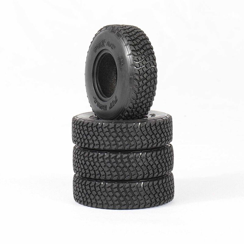 1/24 PBX A/T 1" Scale Rock Crawler Tires & Foam Inserts (2)