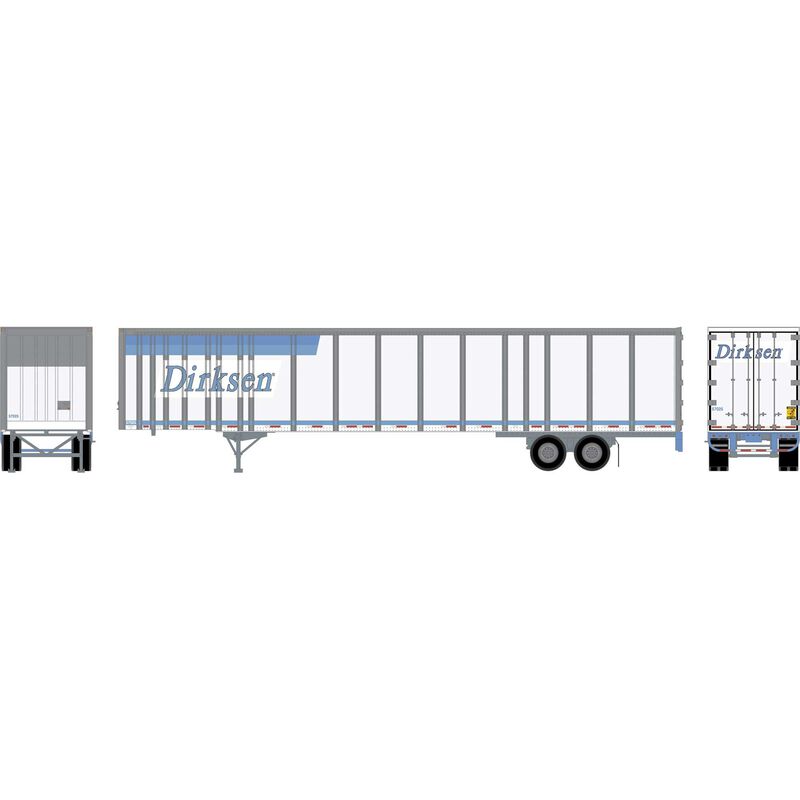 HO 53' Wabash Plate Trailer, Dirksen #57025