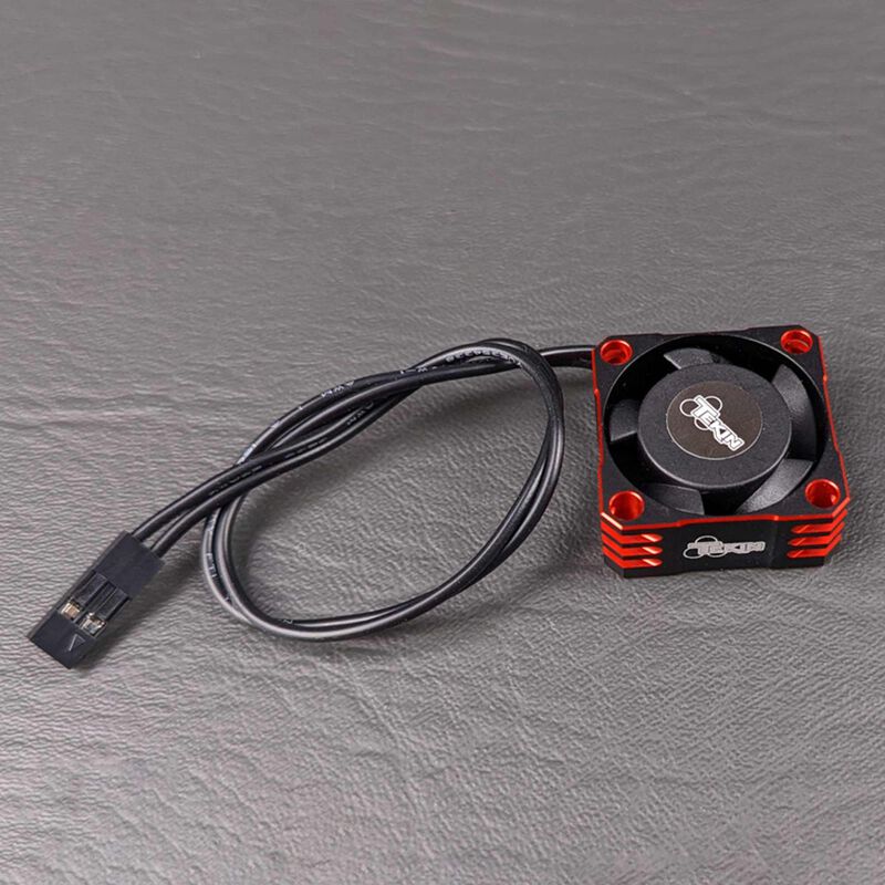 Fan 25x25x10 Hiflow Black / Red, 2pin 180mm
