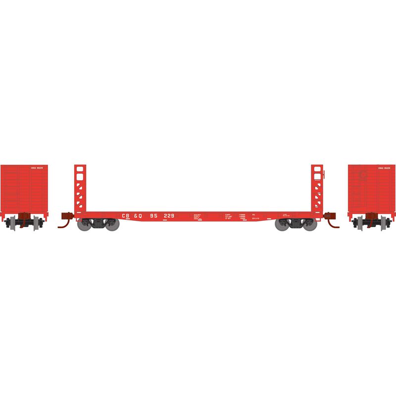 N ATH 53' GSC Bulkhead Flat Car, CBQ #95229