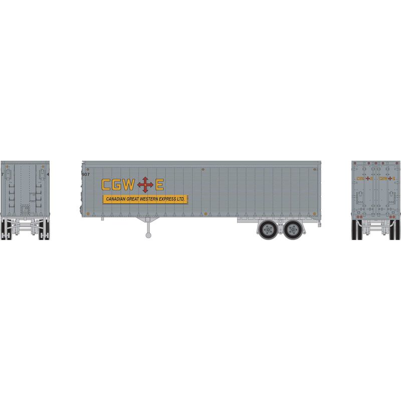 HO 40' Trailer, Canadian Great Western Express #4937