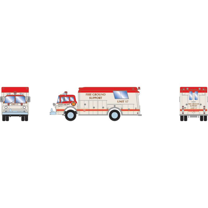 HO Ford C Fire Rescue Truck, Ground Support #17
