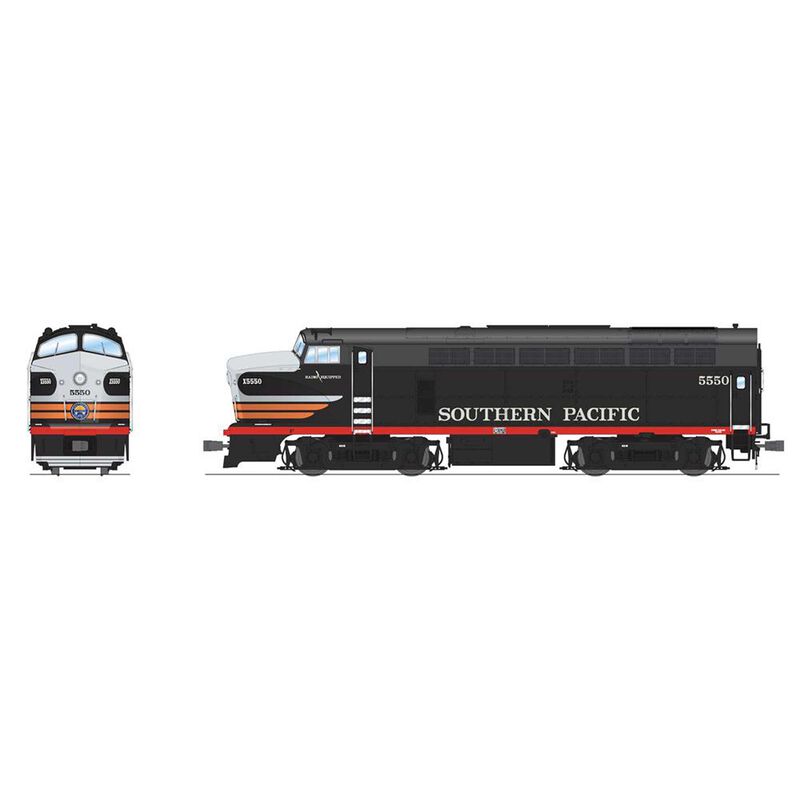 HO RF-16 Sharknose Locomotive A/B, SP 5550 / 5570, Black Widow