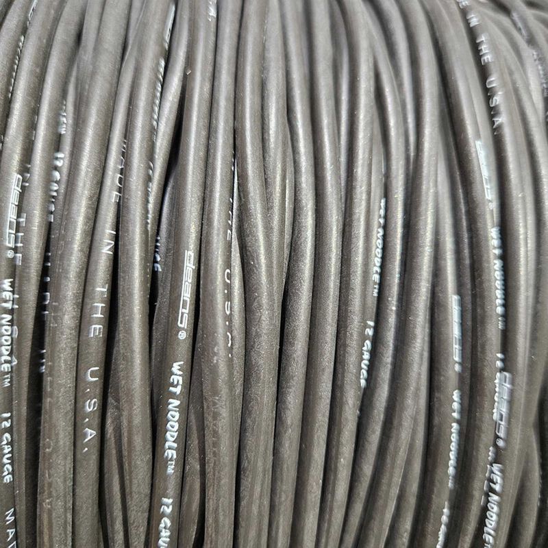 30' Black 12 Gauge Wet Noodle