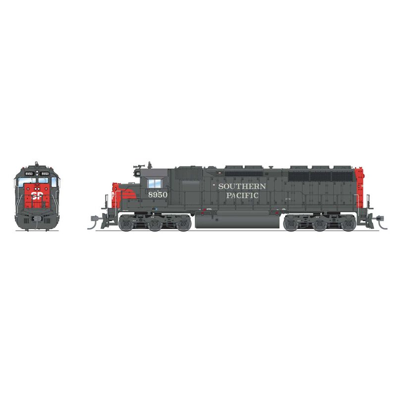HO EMD SD45 Locomotive, SP 8950, Bloody Nose with Paragon 4