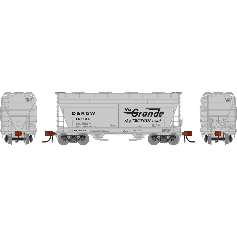 N ACF 2970 Covered Hopper, DRGW #15995
