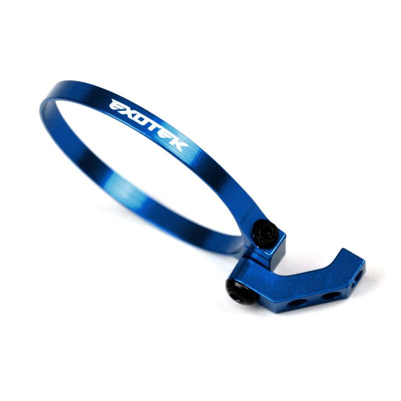 Exo RC Fan Mount Clamp-On Set, Ang, Blue: 1/10 540 Motors