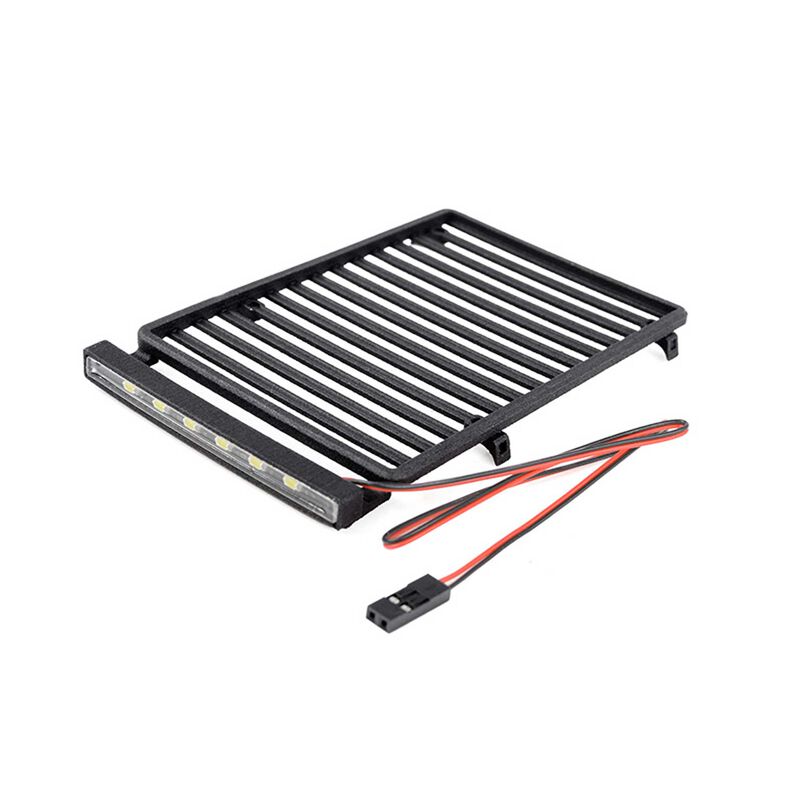 Flat Roof Rack with LED: SCX24 JLU