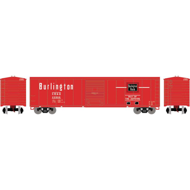 HO 50' PS-1 Single Sliding Door Box, CB&Q #22866