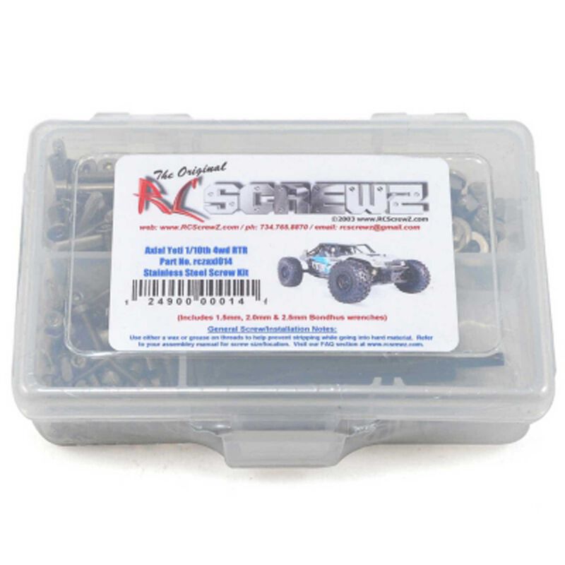 Stainless Steel Screw Kit: TAM CC02 Chassis G500