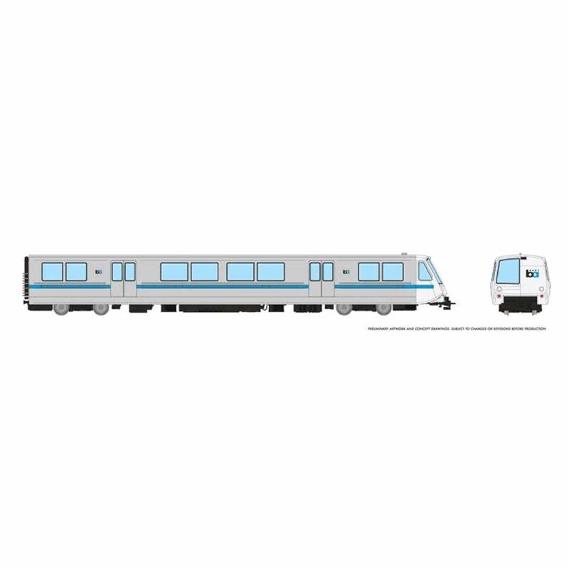 HO Bay Area Rapid Transit, A End Car / Display Case