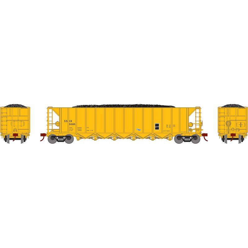 HO Ortner 5-Bay Rapid Discharge Hopper, SSIX #5091 / 5094 / 5098 / 5099 / 5101 (5)