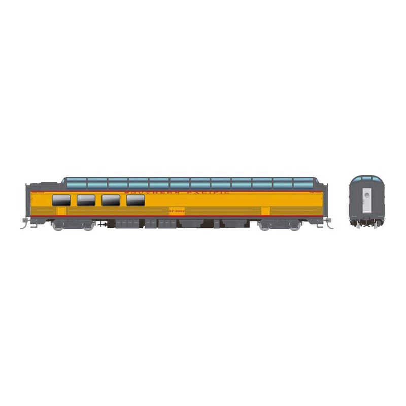 HO SP Dome-Lounge with Fluted Sides, SP Overland #3603
