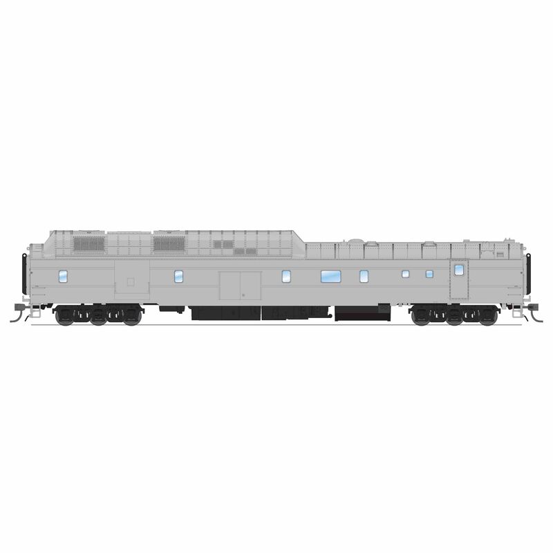 HO Union Pacific Power Car, Painted Primer Gray, without Roof Antenna, No-Sound