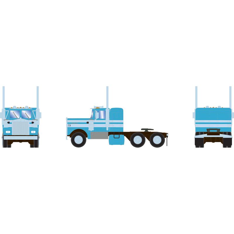 HO KW Tractor, Two-Tone Blue #73