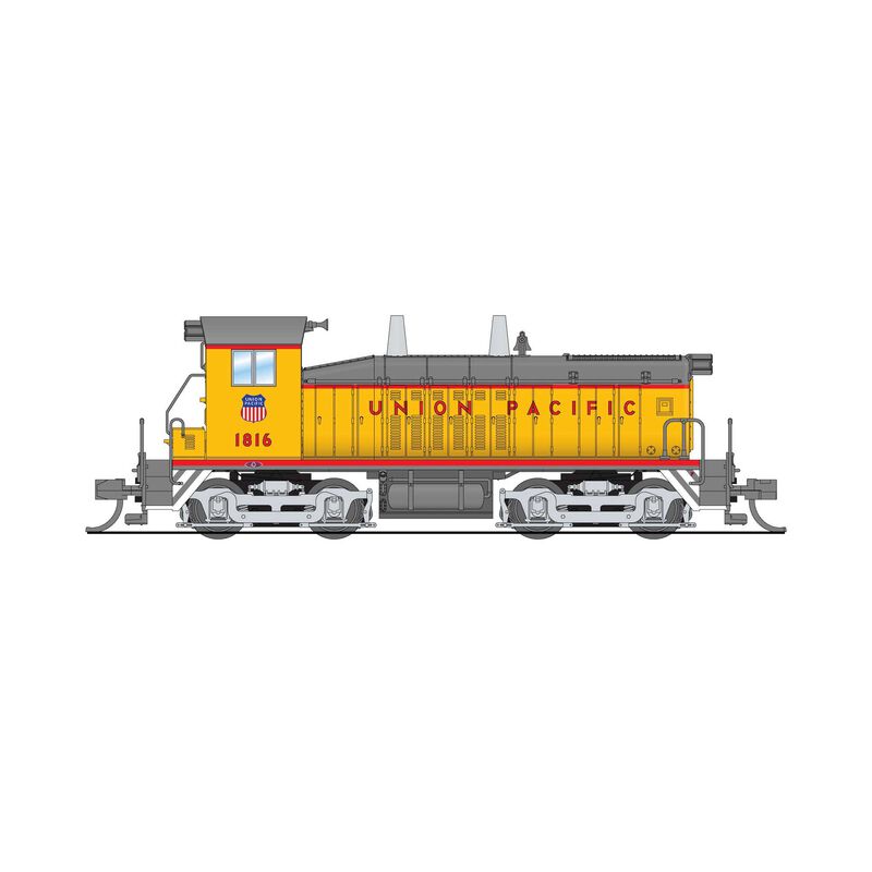 9390 EMD SW7 Switcher, UP 1816, Yellow & Gray, No-Sound / DCC-Ready, N
