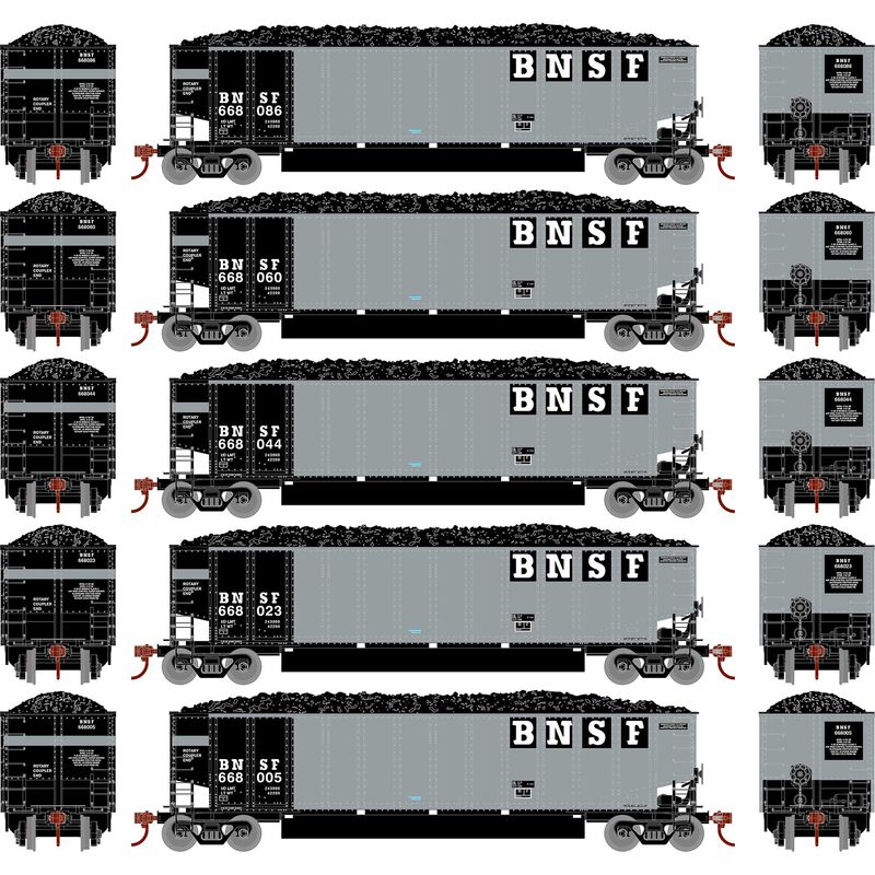 HO Bethgon Coalporter with Load, BNSF #2 (5)