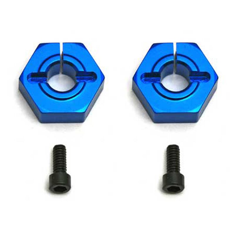 Factory Team 12mm Aluminum Clamping Wheel Hexes, 1/10 Team Associated RC10B4.1