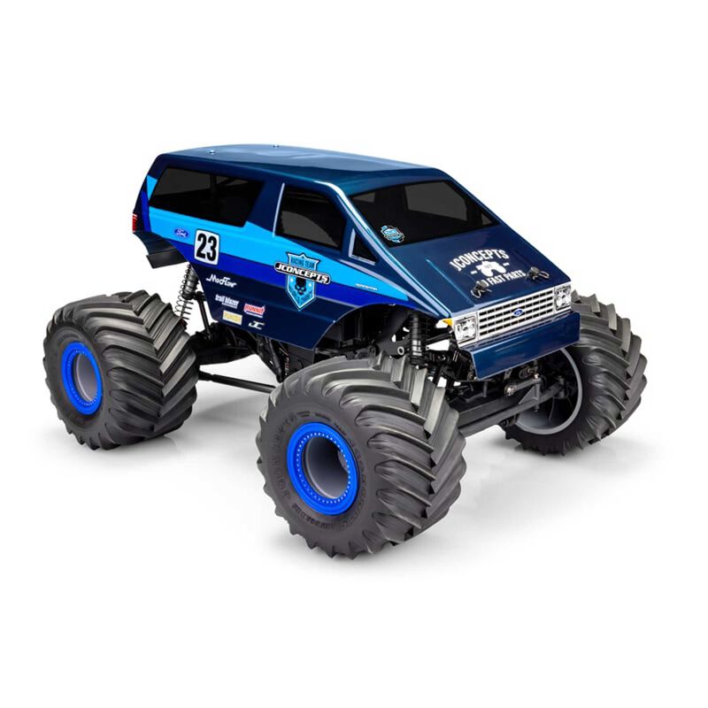 1/10 1985 Ford Aerostar Monster Truck Polycarbonate Body, 12.5" - 13.0" Wheelbase