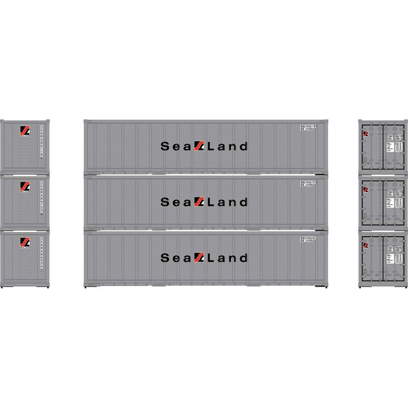HO 40' Smooth Side Containers, SEAU #1 (3)