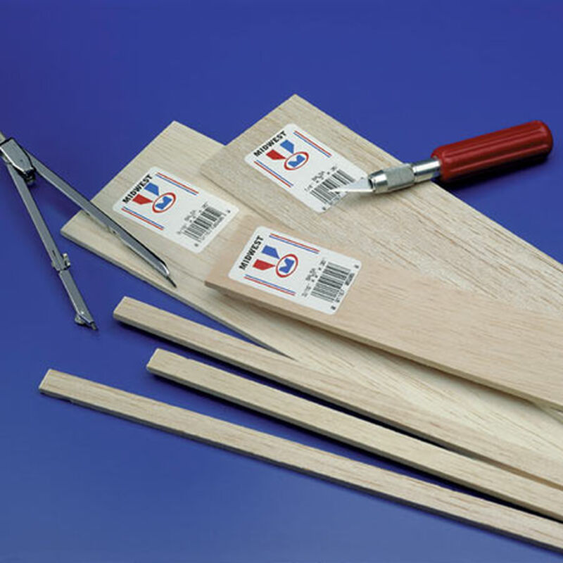 Balsa Sheets 1/8 x 3 x 36 (10)