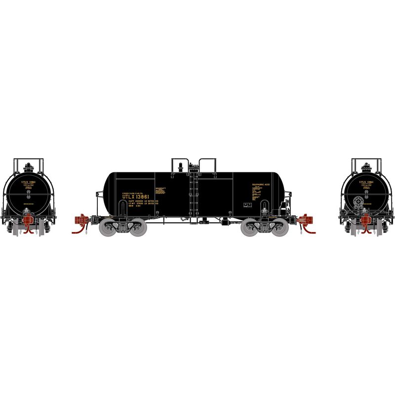 N 13,600-Gallon Acid Tank, UTLX, Black #13861