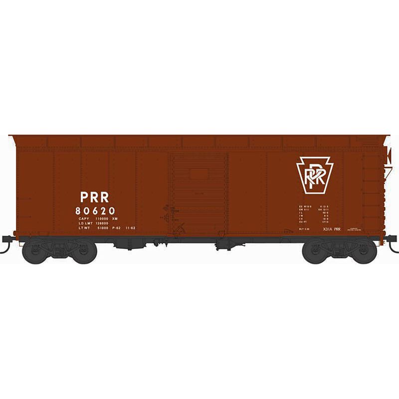 HO X31A 2-Door Road Inset Roof Box PRR Plain Key #80699