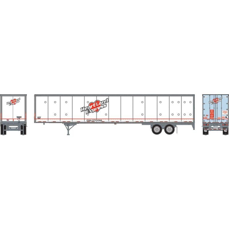 HO 53' Wabash Duraplate Trailer, Heartland #8539