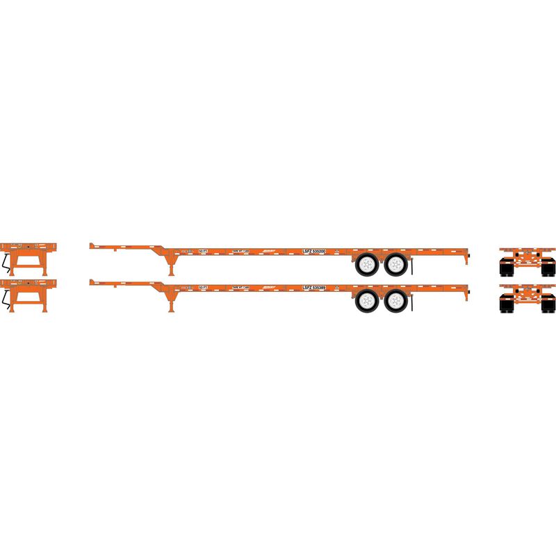 HO 53' Chassis, BNSF LSFZ #535200 / 535389 (2)