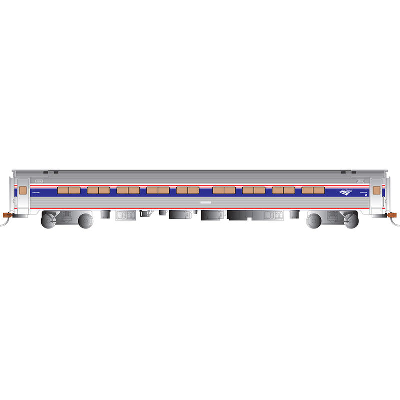 HO 85' Budd Amfleet I Coach Class Amtrak Ph VI
