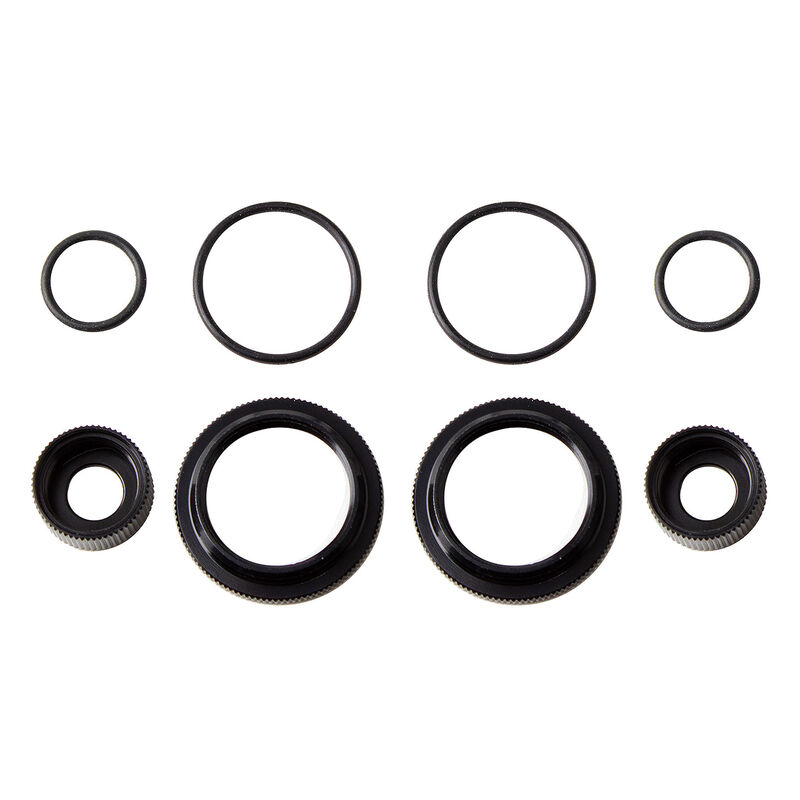 12mm Shock Collar & Seal Retainer Set, 1/10 Team Associated RC10B6.3