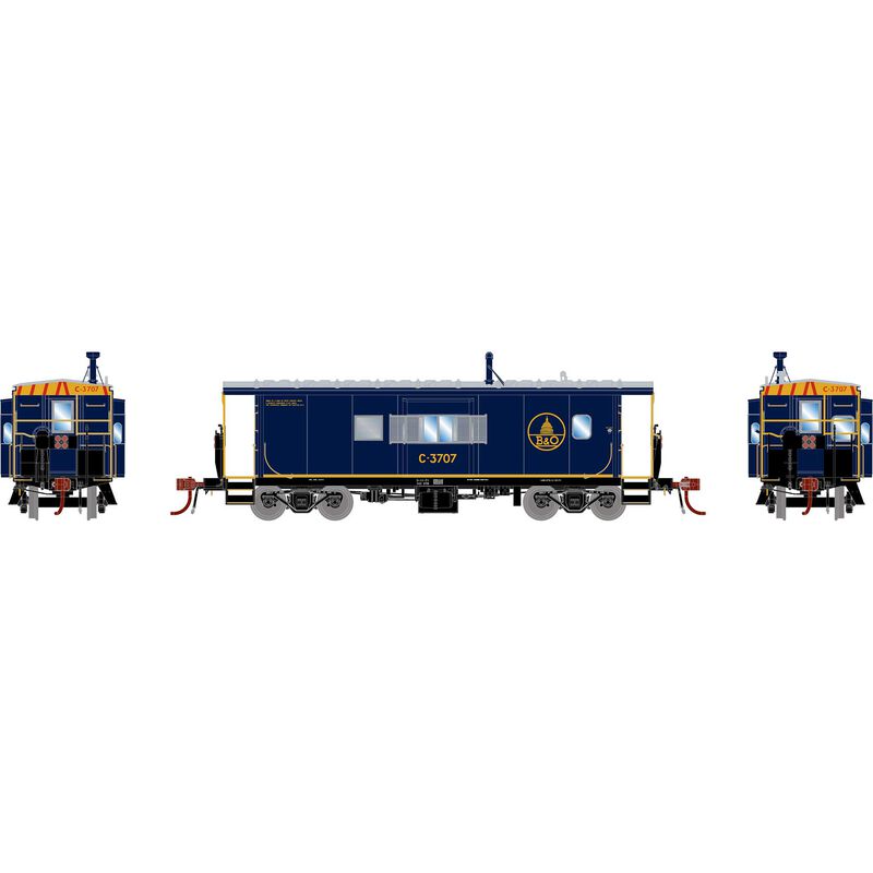 HO GEN ICC Bay Window Caboose w/Lights & Sound, BO #C-3707