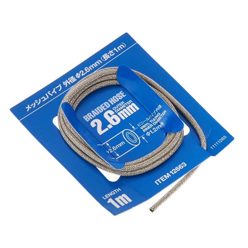 1/24 Braided Hose, 2.6mm Outer Diameter