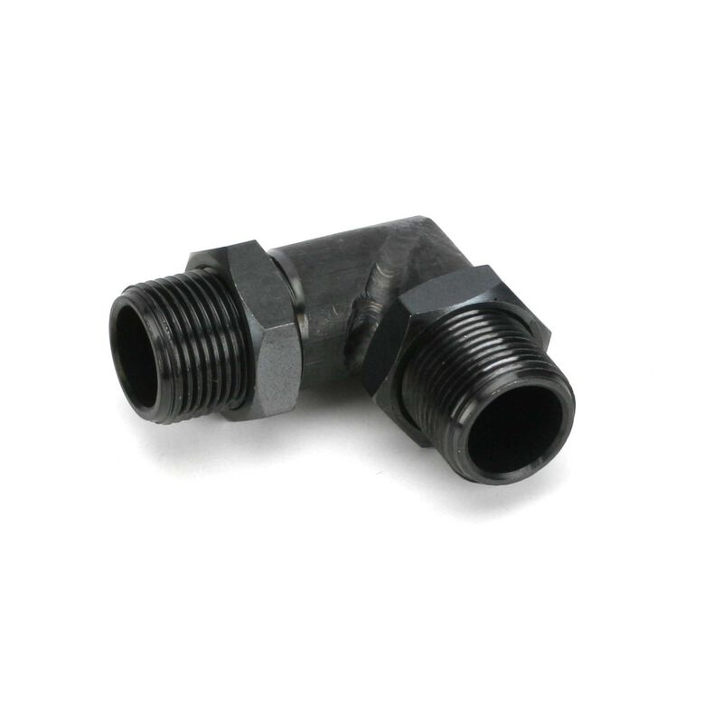Muffler Right Angle Manifold, M14: 120S, 150, 180