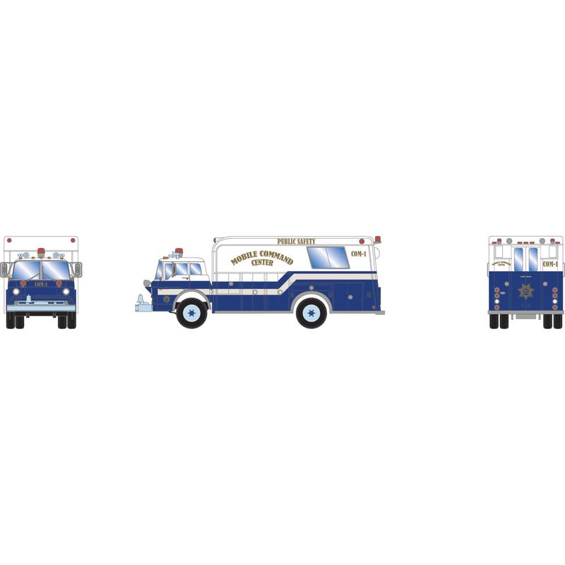 HO Ford C Fire Rescue Truck, Public Safety Command COM-1